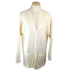 Yarnworks Off White Bulky Sweater Sz XL